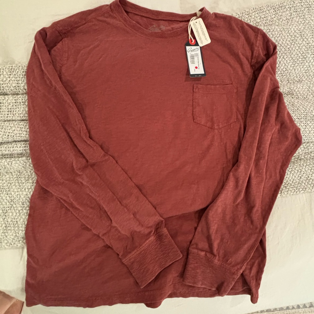 NWT - Grayers Rust Red Crewneck Long Sleeve - L